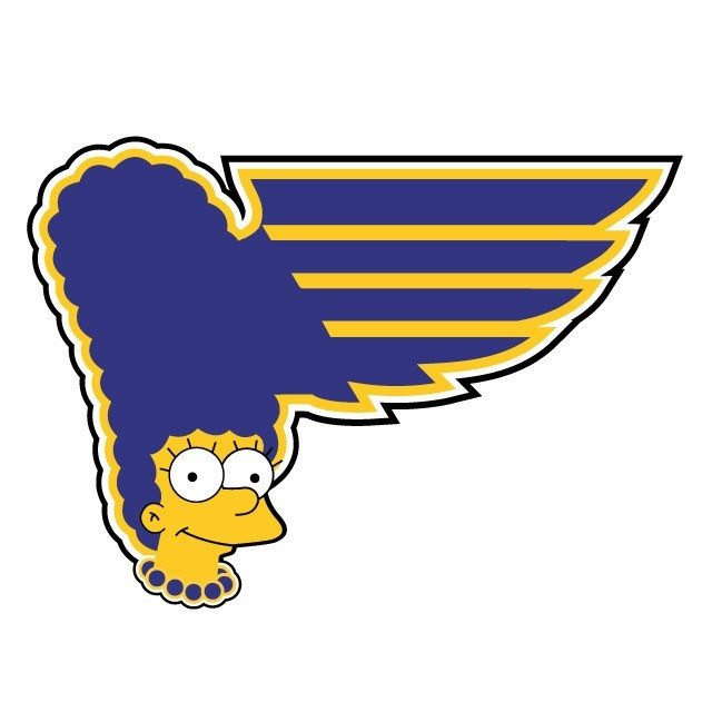 St. Louis Blues Simpsons fabric transfer